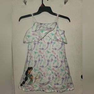 Disney White and Purple White Dress Ruffle Detail